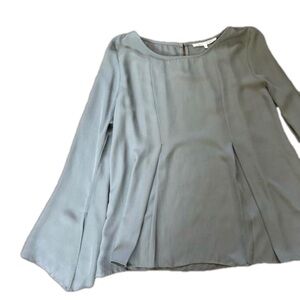 Violet + Claire Grey Long-sleeve Blouse